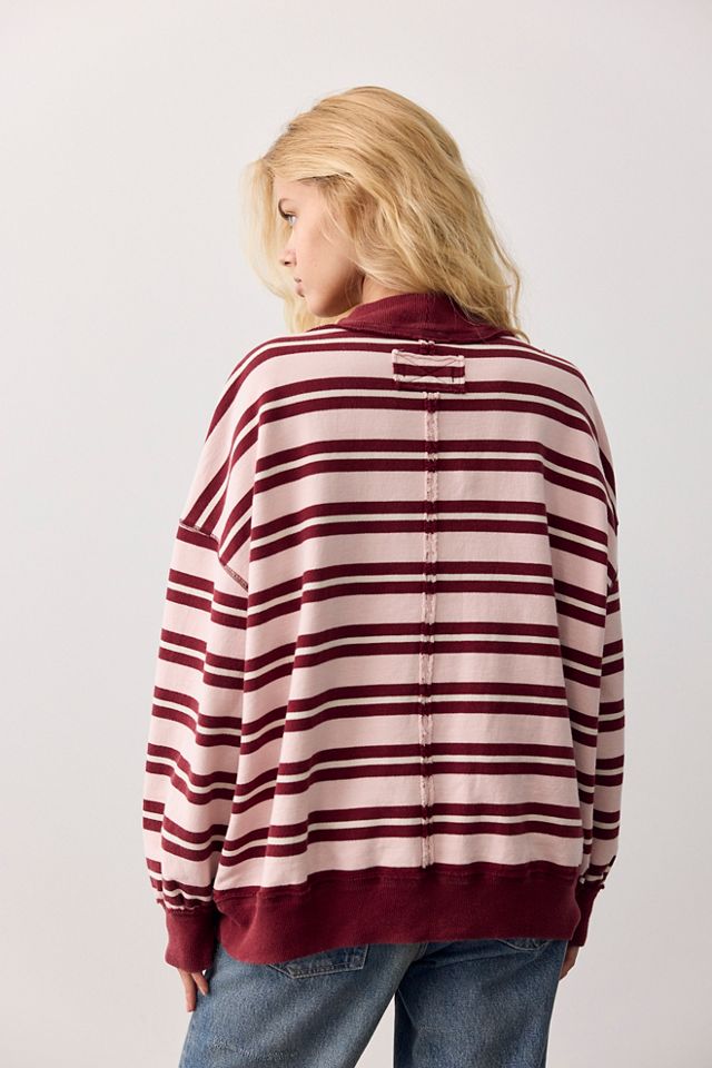 Palm Springs Striped Pullover #1