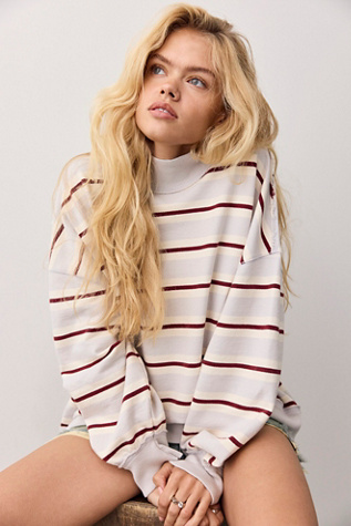 Palm Springs Striped Pullover