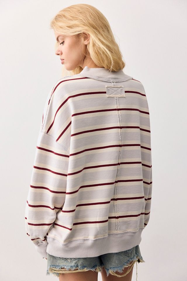 Palm Springs Striped Pullover #1