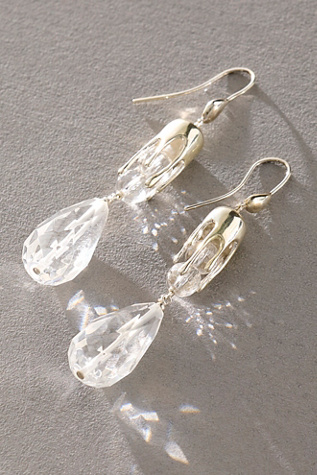 Chan Luu Dripping Crystal Dangle Earrings