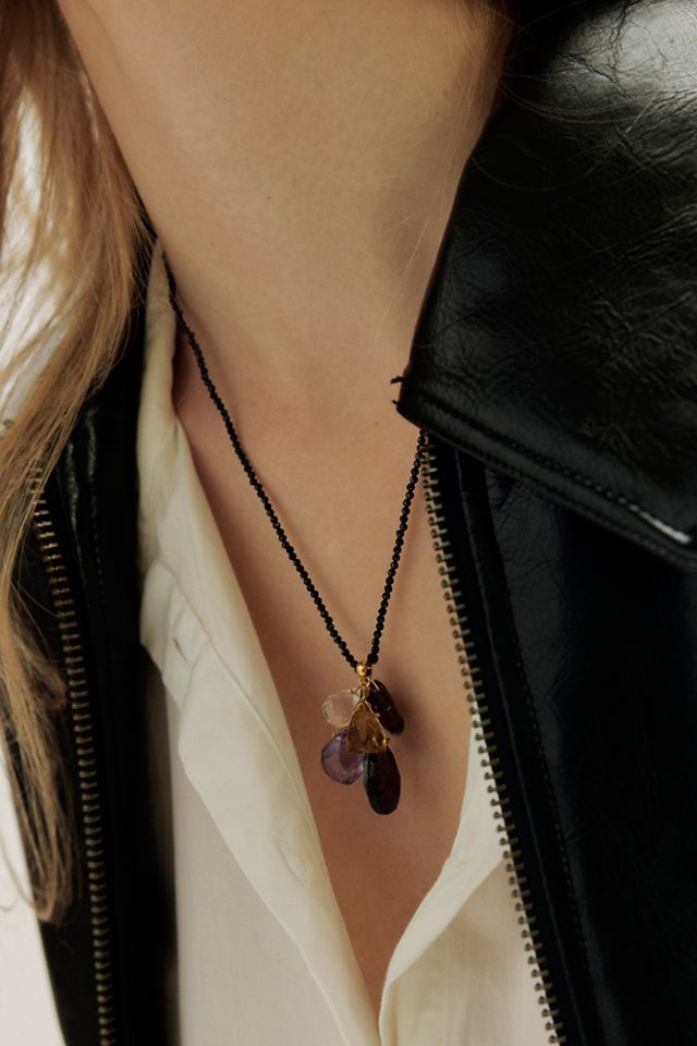 Chan Luu Beaded Cluster Necklace #1