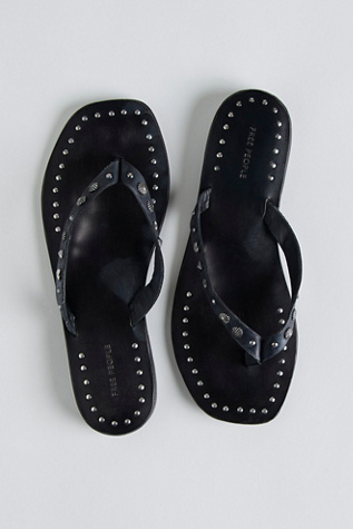 Tide Flip Flops by Free People in Black, Size: US 6.5