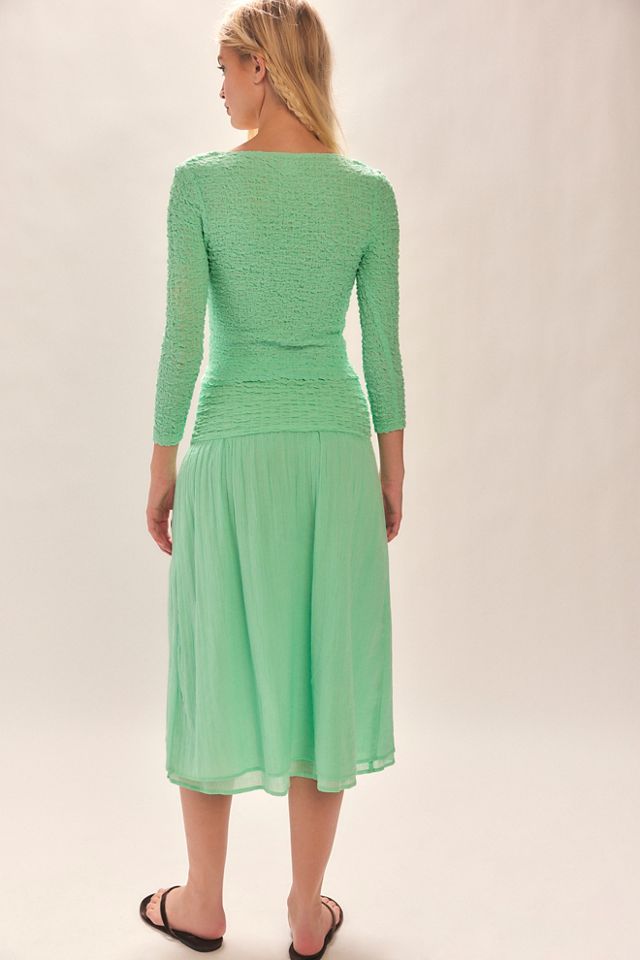 Pucker Me Up Midi Skirt Set #1