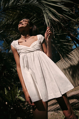 white christmas dresses White Babydoll Dress – Perfect for Summer Casual Wear – Mabel Love Co main image 0
