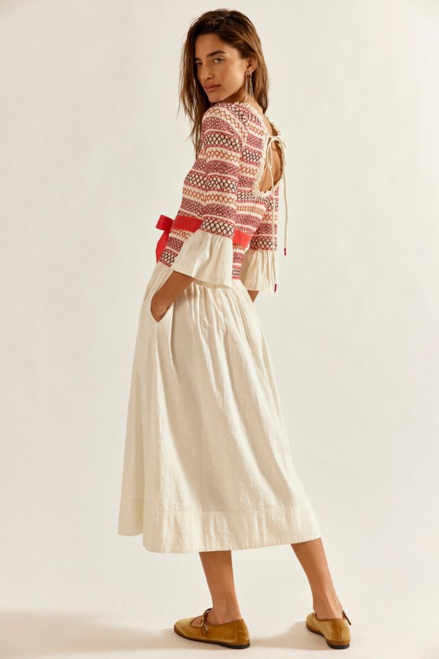 Guiding Star Smocked Midi Dress #1