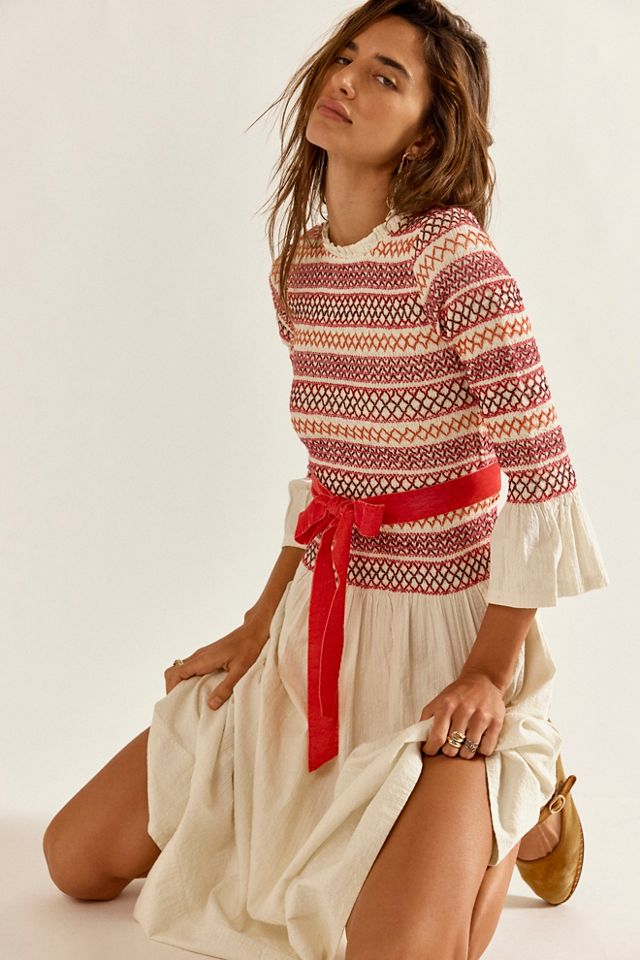 Guiding Star Smocked Midi Dress #3