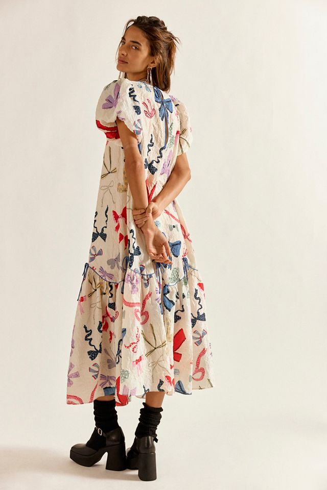 Tied In A Bow Midi Dress #1