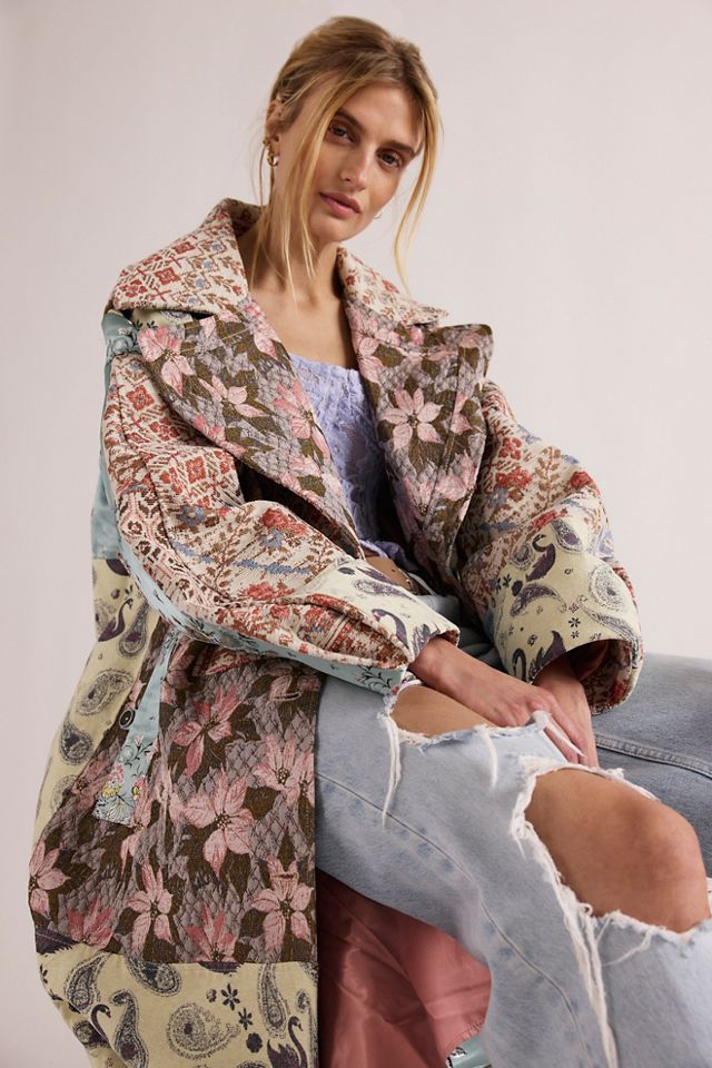 Golden Hour Jacquard Coat #4