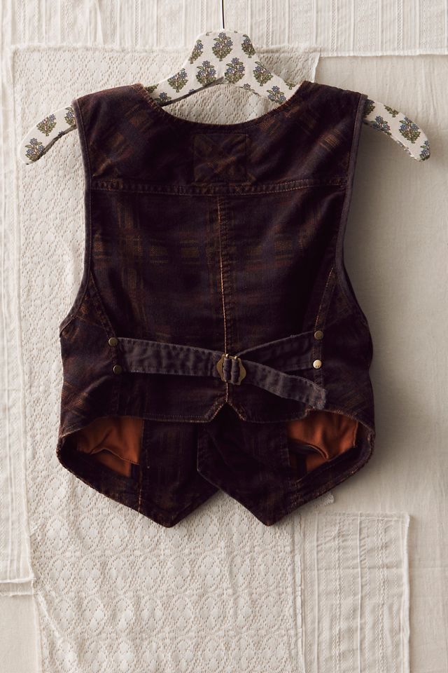 Plaid Corduroy Vest #1