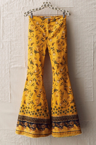 Jeans évasés imprimés