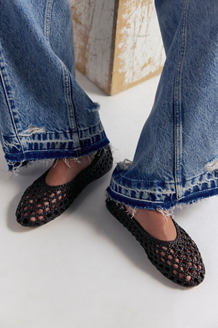 Shira Woven Flats by Sam Edelman at Free People in Brown, Size: US 7
