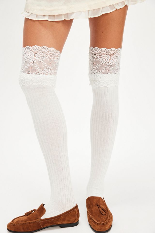 Viola Lace Over The Knee Socks #1