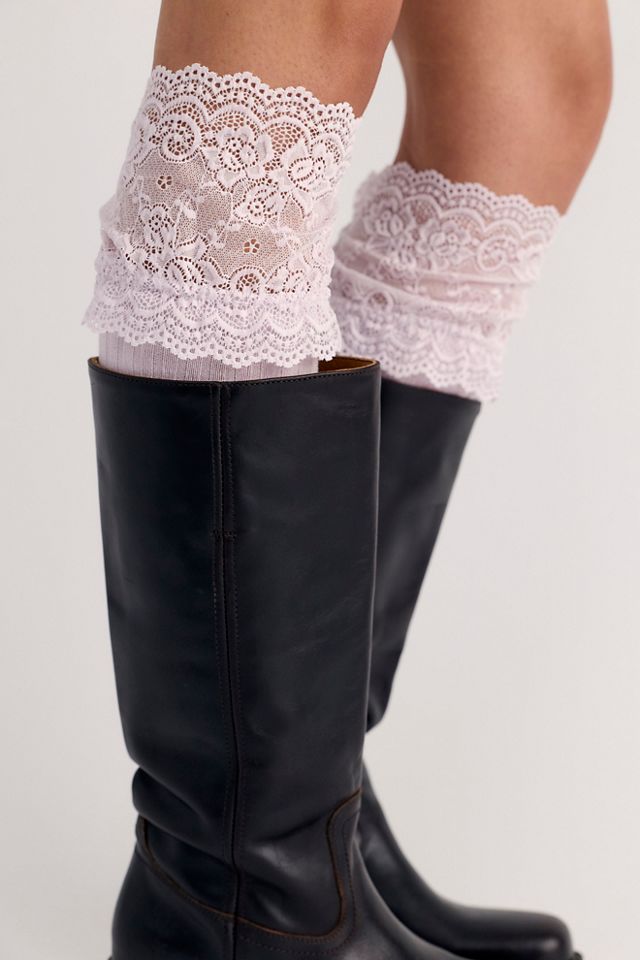 Viola Lace Over-The-Knee Socks | Free People