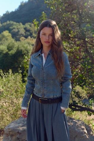 Veste en denim zippée We The Free Sammy