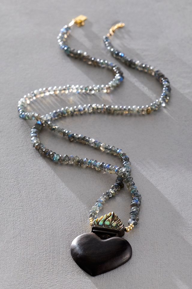 Iwona Ludyga Design Sagrado Black Heart Necklace #1