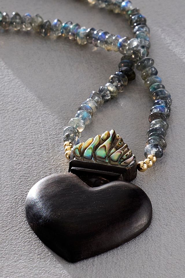Iwona Ludyga Design Sagrado Black Heart Necklace #2