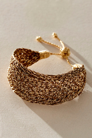 Maayaz Maxi Nyla N1 Bracelet at Free People in Gold