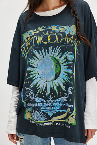 Fleetwood Mac On Tour Tee by Daydreamer at Free People in Black