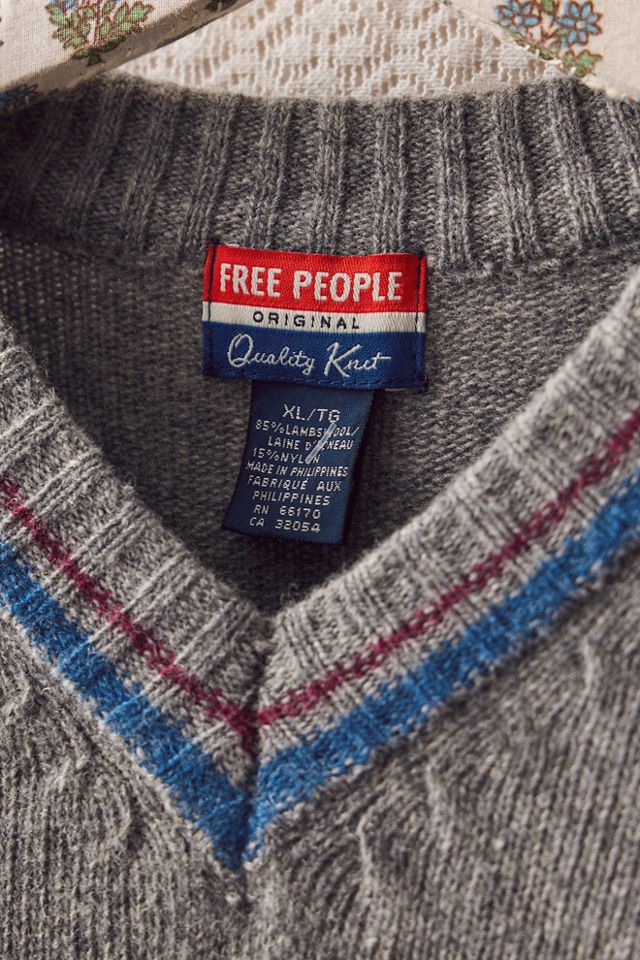 FP MART: Vintage: The Originals Menswear Collegiate V-Neck Sweater #3