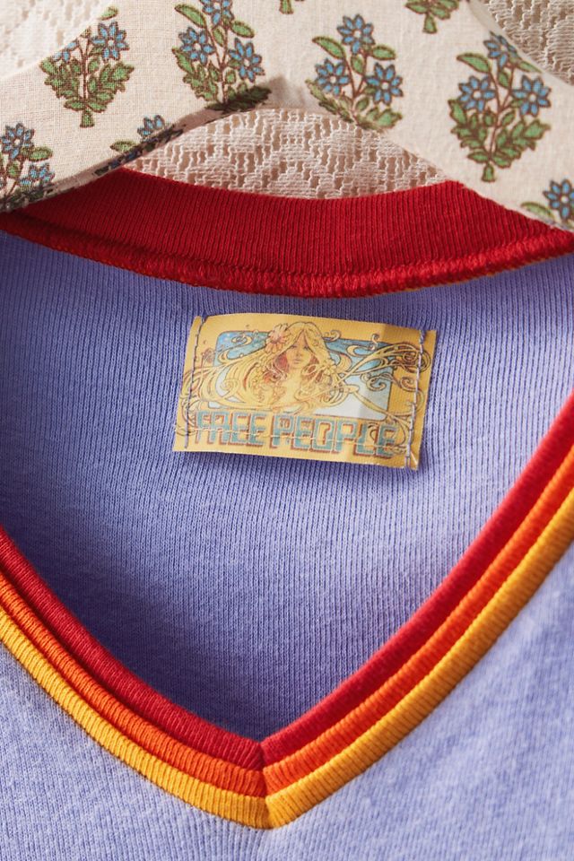 FP MART: Vintage: The Originals V-Neck Striped Collar Tee #3