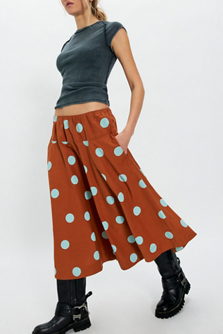 Jupe midi Betty à taille abaissée