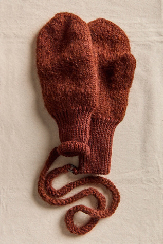 Peruvian Suri Alpaca Yarn Mittens by Free People