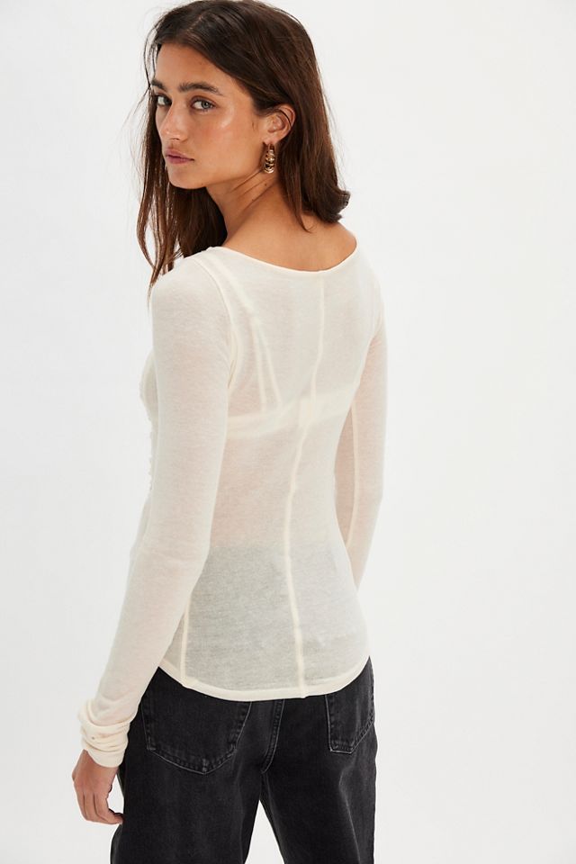 We The Free Peppermint Boatneck Top #1