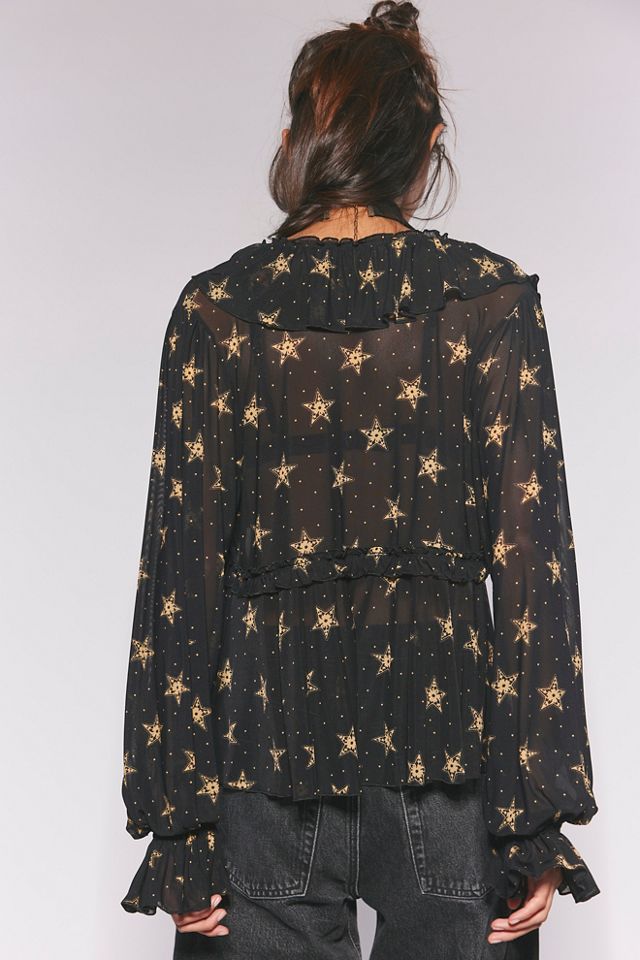 Fearless Long Sleeve Printed Top #1