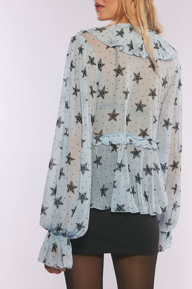 Fearless Long Sleeve Printed Top #1