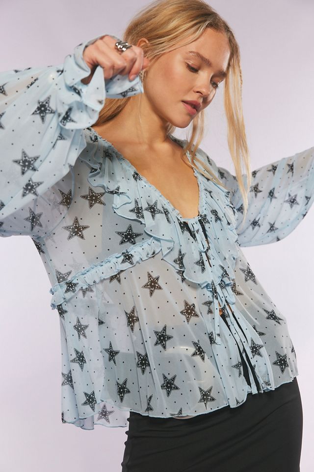 Fearless Long Sleeve Printed Top #2