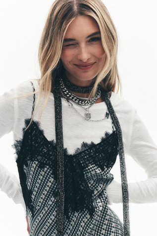 Lola Embellished Skinny Scarf