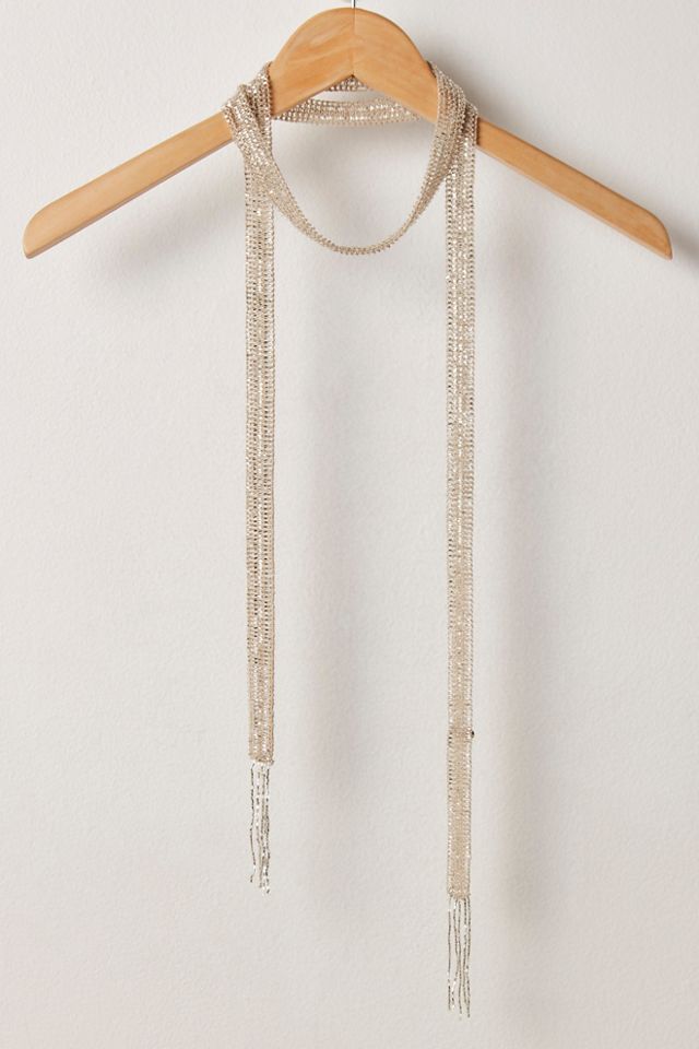 Lola Embellished Skinny Scarf #1