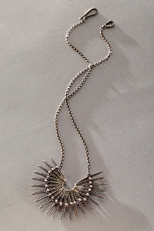 Lauren Wolf Silver Stingray Goddess Necklace