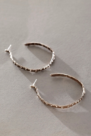 Lauren Wolf Silver Skinny Sea Urchin Hoops