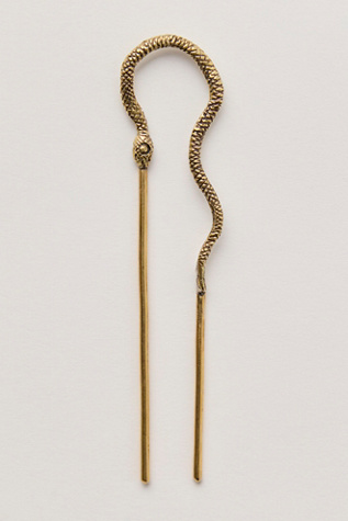 Alkemie Snake Hair Pin at Free People in Gold
