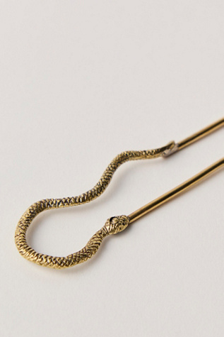 Женские аксессуары для волос Alkemie Snake Hair Pin, цвет: Золотой — фото 2
