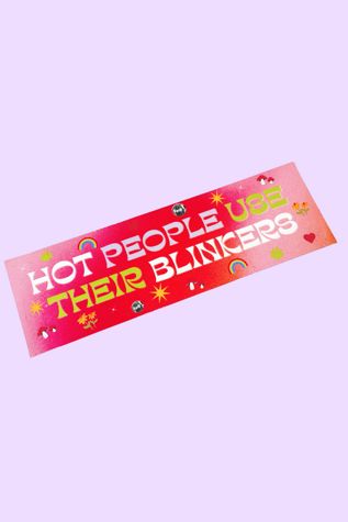 Golden Hour Designs Hot People Use Their Blinkers Car Magnet