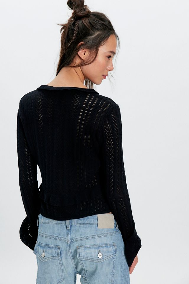 Anna Sui Victorian Pointelle Knit Cardi #1