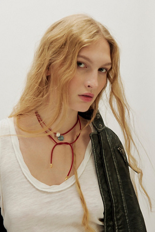 FP x Chan Luu Red Convertable Necklace