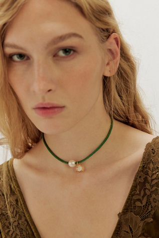 FP x Chan Luu Convertable Necklace at Free People in Green