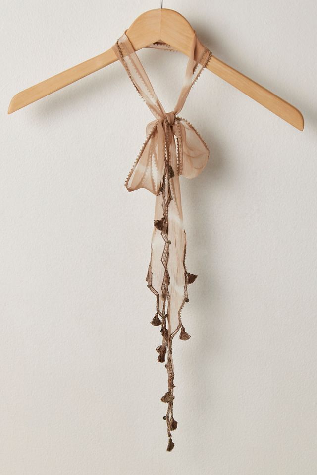 Chan Luu Embelished Skinny Scarf