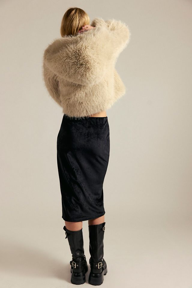 Velour Column Skirt #1