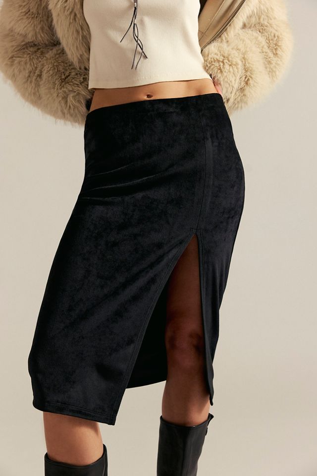 Velour Column Skirt #2