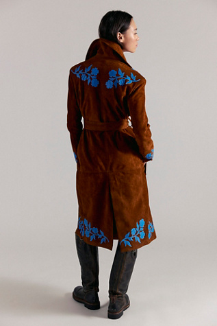 Dan Cassab Barbara Suede Trench