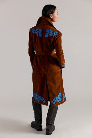 Dan Cassab Barbara Suede Trench