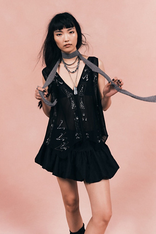 FP One Brooke Bubble Skirt at Free People in Black, Size: M