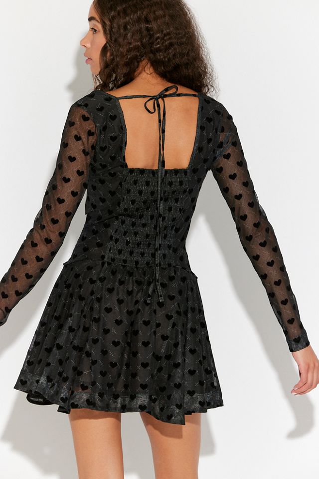 Sway With Me Flocked Mini Dress #2