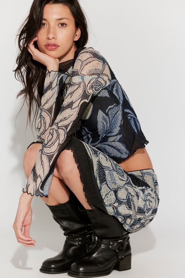 The Shadow Printed Midi Skirt Set #1