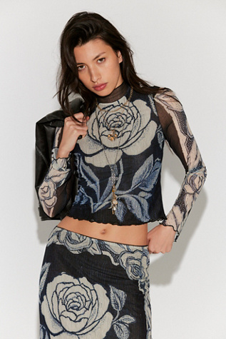 The Shadow Printed Midi Skirt Set - thumbnail 7