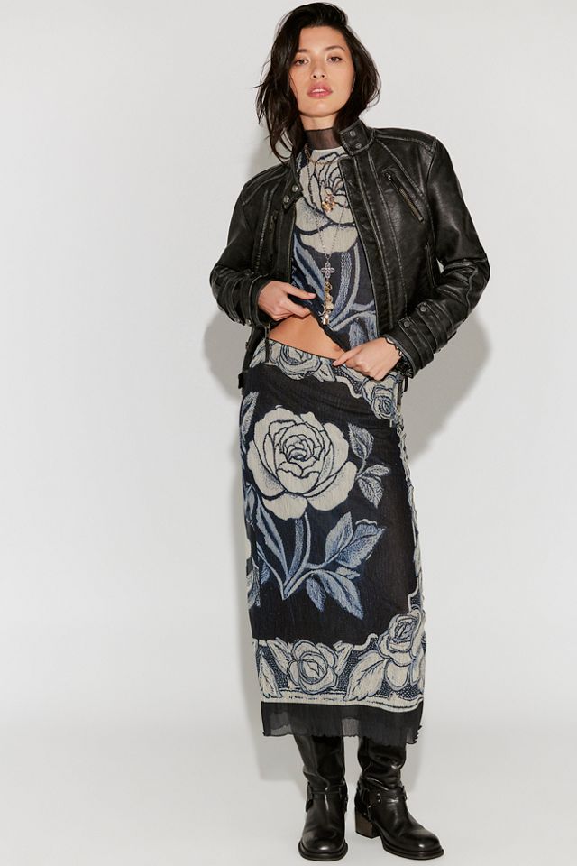 The Shadow Printed Midi Skirt Set #4
